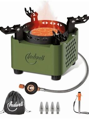 dwell Green Camping Stove with Accessories